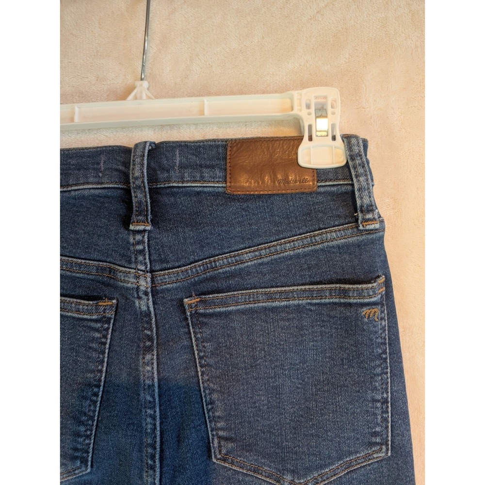 Madewell 10" High-Rise Skinny Jeans Dark Wash Denim Womens Size‎ 25 - Picture 6 of 12